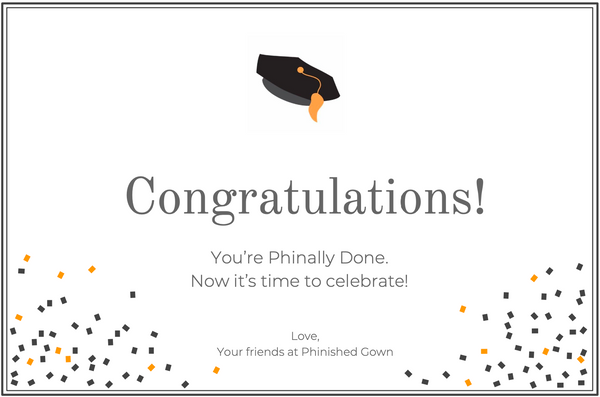 PhinisheD Gown Gift Card